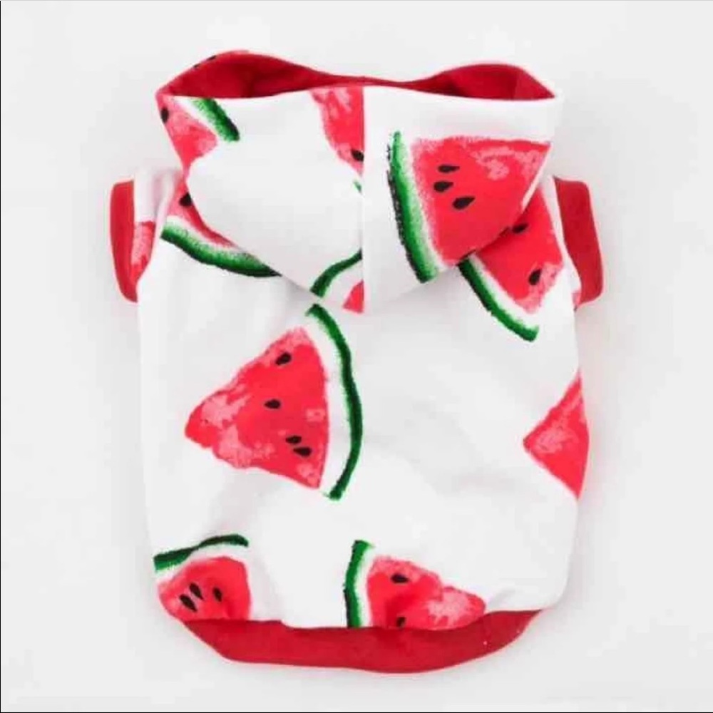 Watermelon dog hoodie
